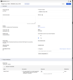 project data entry form